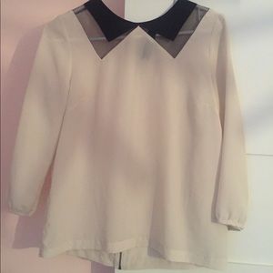 Francesca’s boutique detailed blouse worn once